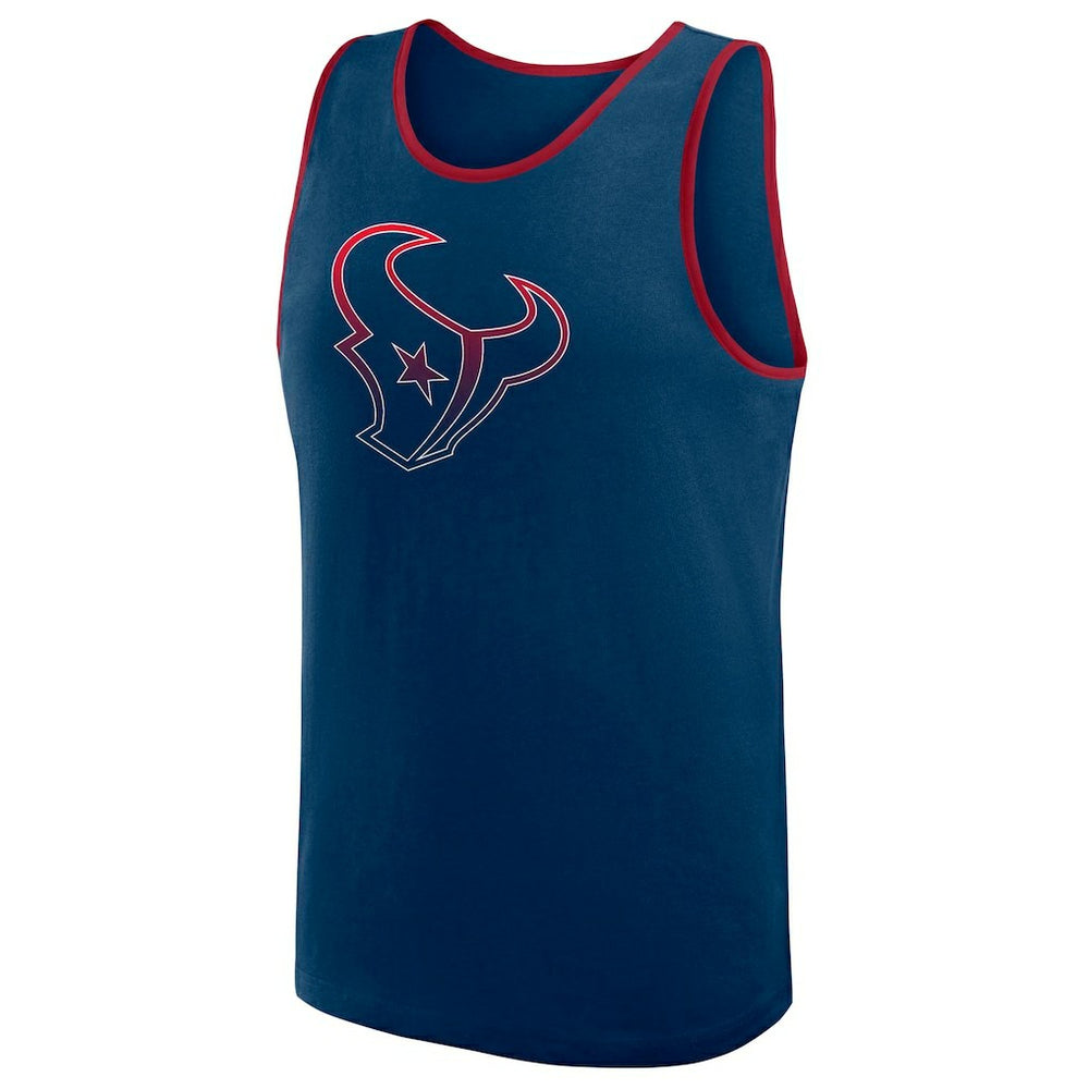 Houston Texans Logo Athletic Unmatched Success Tank Top - Navy - NFL
