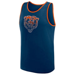 Chicago Bears Logo Athletic Unmatched Success Tank Top - Navy - NFL