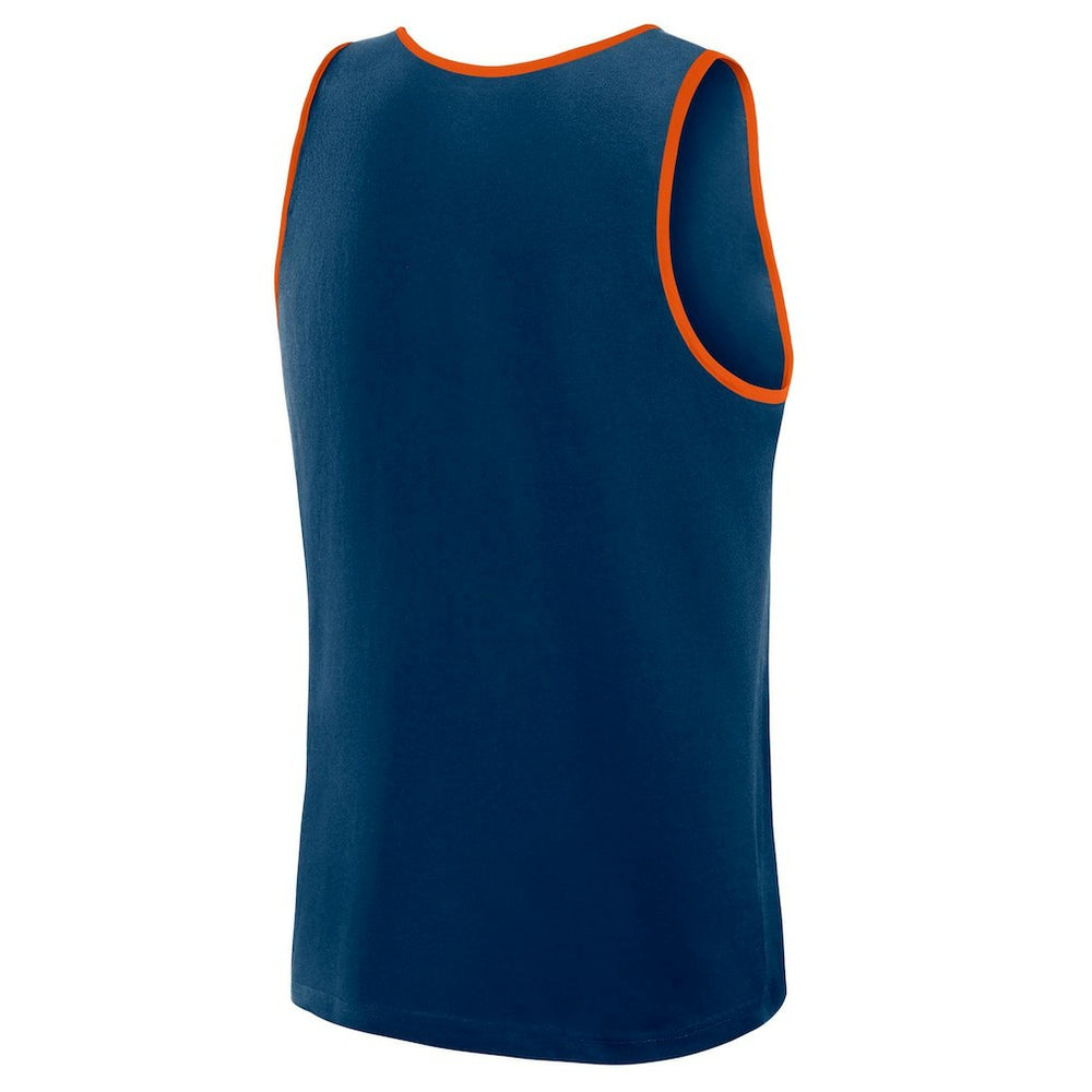 Chicago Bears Logo Athletic Unmatched Success Tank Top - Navy - NFL