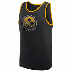 Pittsburgh Steelers Logo Athletic Unmatched Success Tank Top - Black - NFL