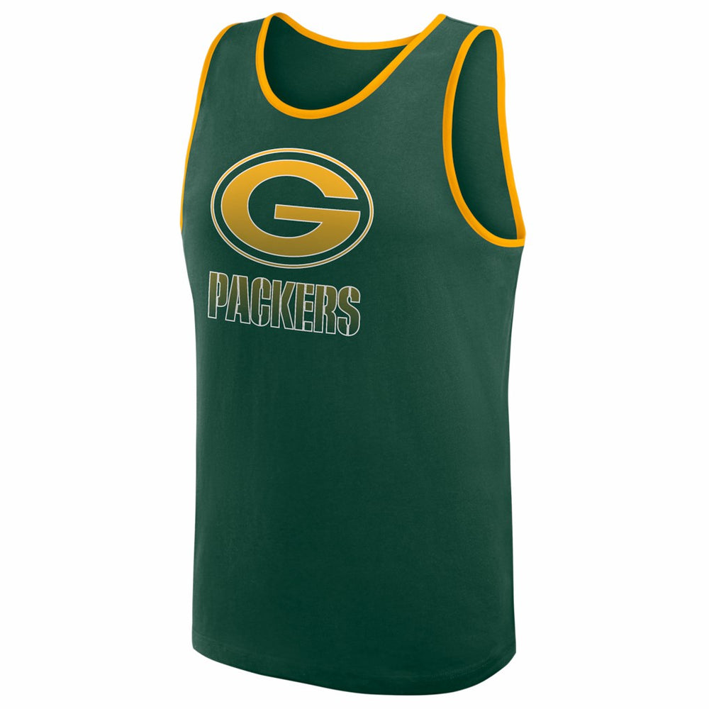 Green Bay Packers Logo Athletic Unmatched Success Tank Top - Green - NFL