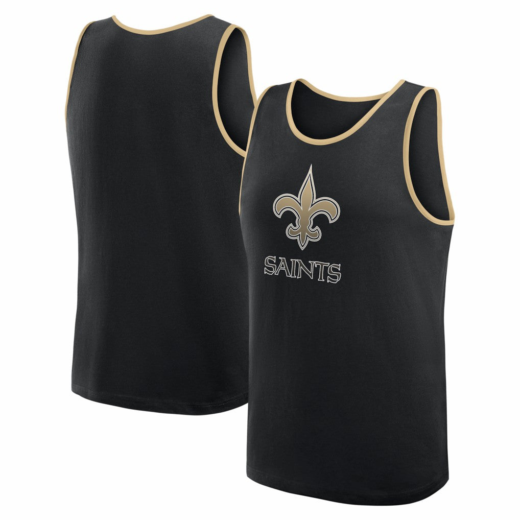 New Orleans Saints Logo Athletic Unmatched Success Tank Top - Black - NFL