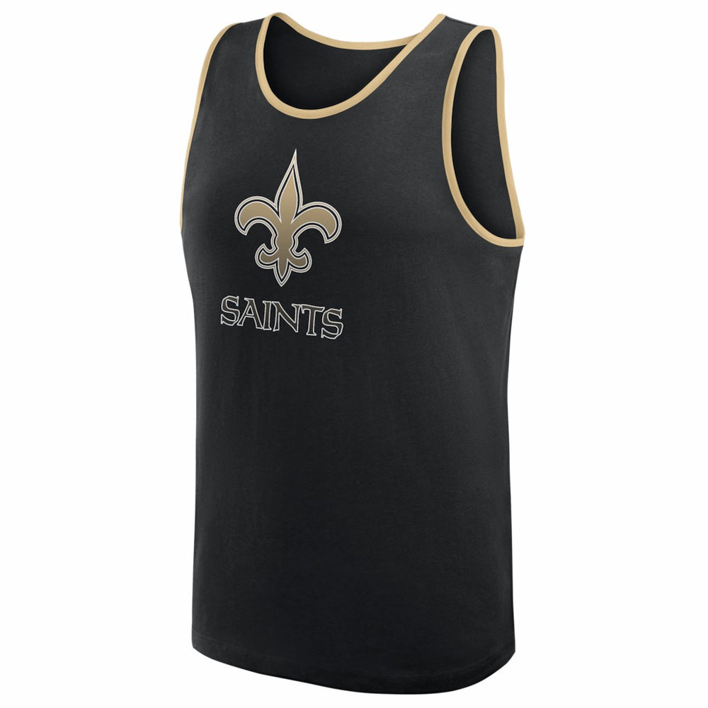 New Orleans Saints Logo Athletic Unmatched Success Tank Top - Black - NFL