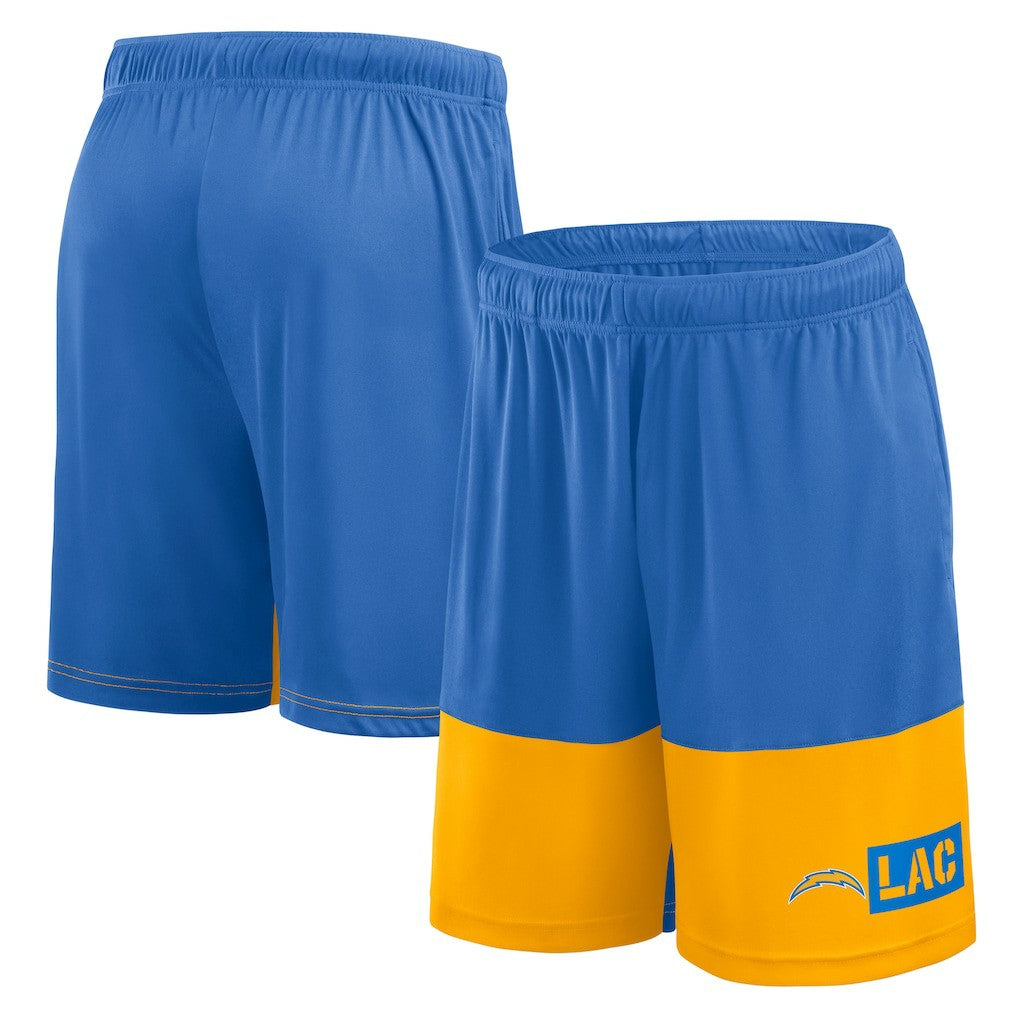 Los Angeles Chargers Logo Athletic Best of the Best Shorts - Powder Blue - NFL