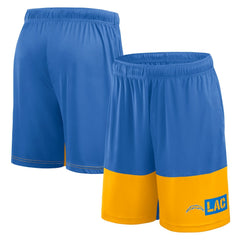 Los Angeles Chargers Logo Athletic Best of the Best Shorts - Powder Blue - NFL