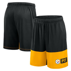 Pittsburgh Steelers Logo Athletic Best of the Best Shorts - Black - NFL