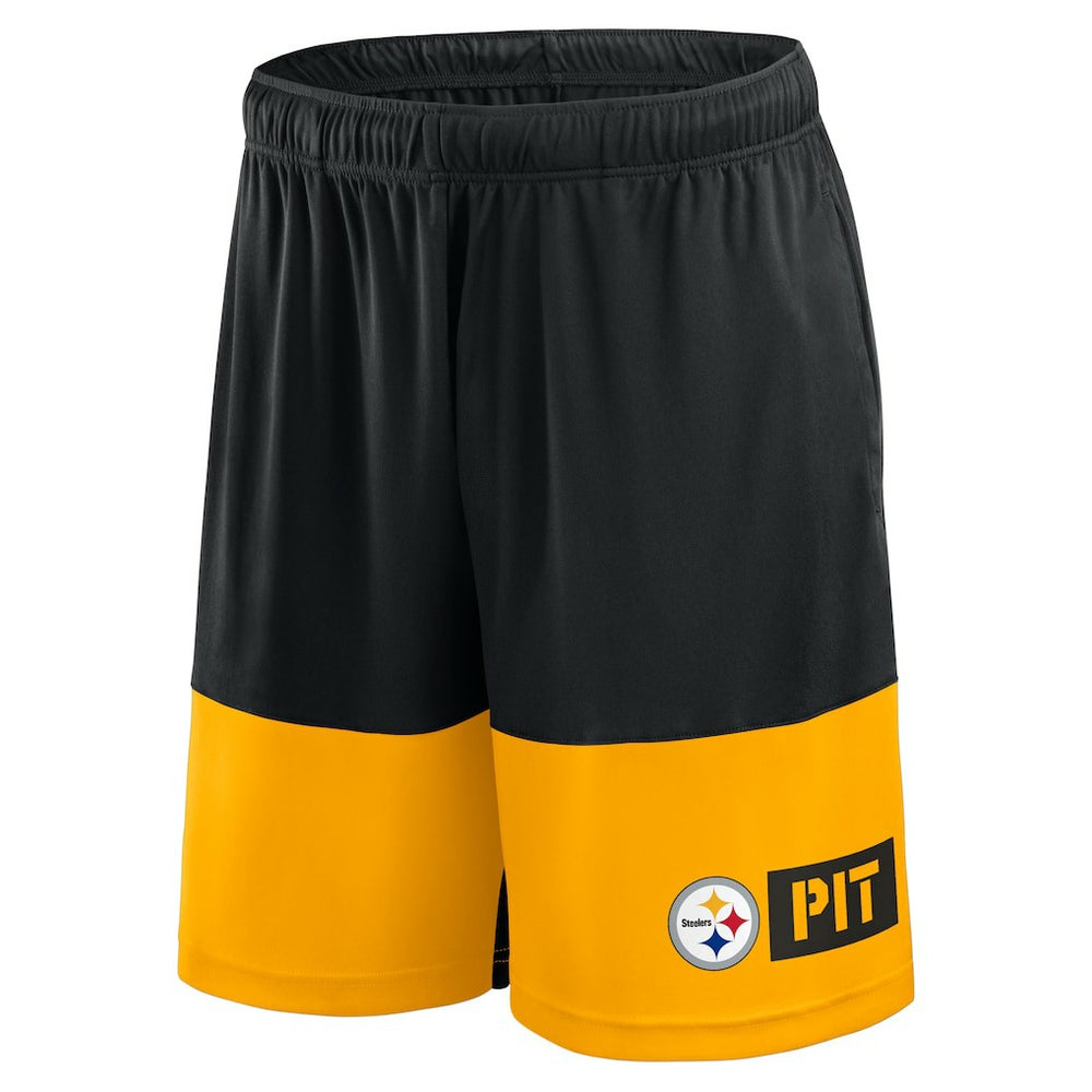 Pittsburgh Steelers Logo Athletic Best of the Best Shorts - Black - NFL