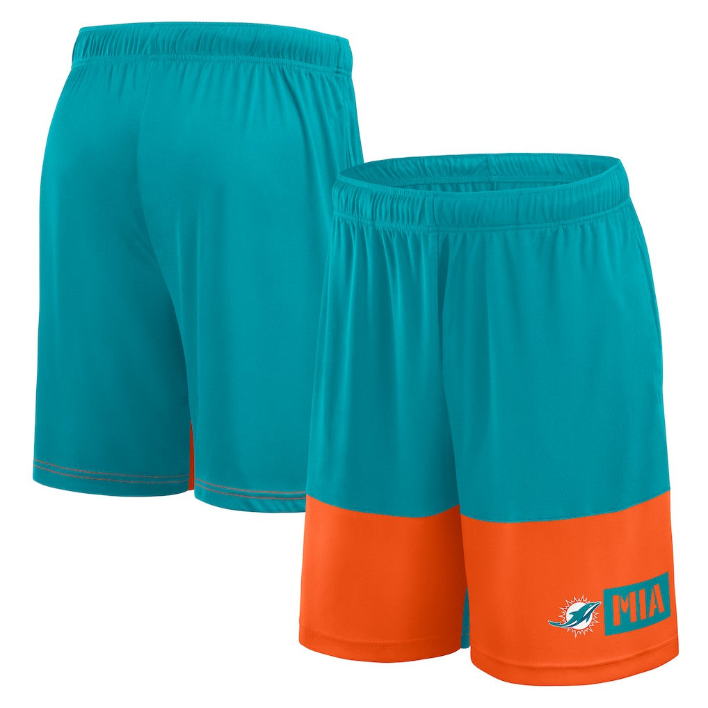 Miami Dolphins Logo Athletic Best of the Best Shorts - Aqua - NFL