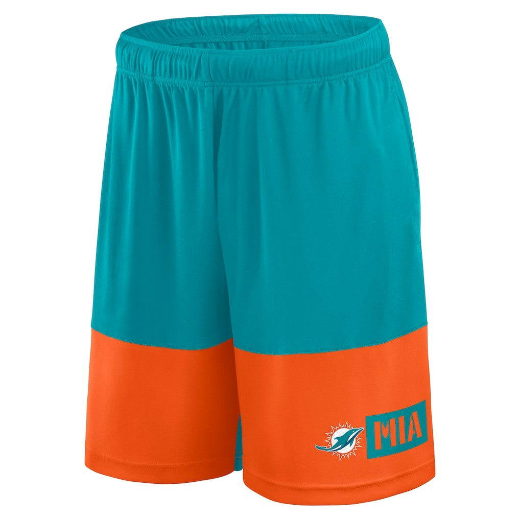 Miami Dolphins Logo Athletic Best of the Best Shorts - Aqua - NFL