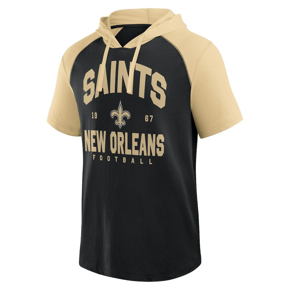 New Orleans Saints Logo Athletic Prime Hoodie T-Shirt - Black - NFL