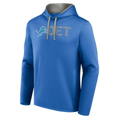 Detroit Lions Logo Athletic Head Start Pullover Hoodie - Blue - NFL