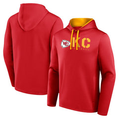 Kansas City Chiefs Logo Athletic Head Start Pullover Hoodie - Red - NFL
