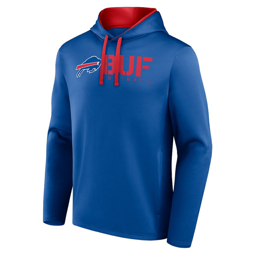 Buffalo Bills Logo Athletic Head Start Pullover Hoodie - Royal - NFL