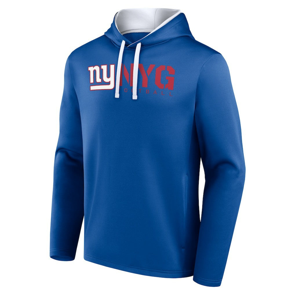 New York Giants Logo Athletic Head Start Pullover Hoodie - Royal - NFL