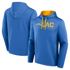 Los Angeles Chargers Logo Athletic Head Start Pullover Hoodie - Powder Blue - NFL