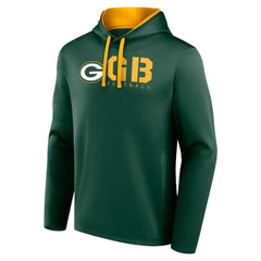 Green Bay Packers Logo Athletic Head Start Pullover Hoodie - Green - NFL