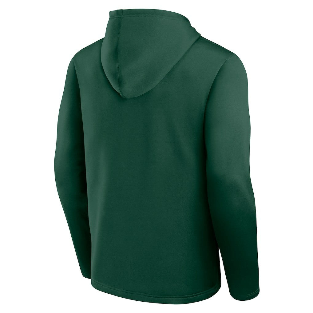 Green Bay Packers Logo Athletic Head Start Pullover Hoodie - Green - NFL