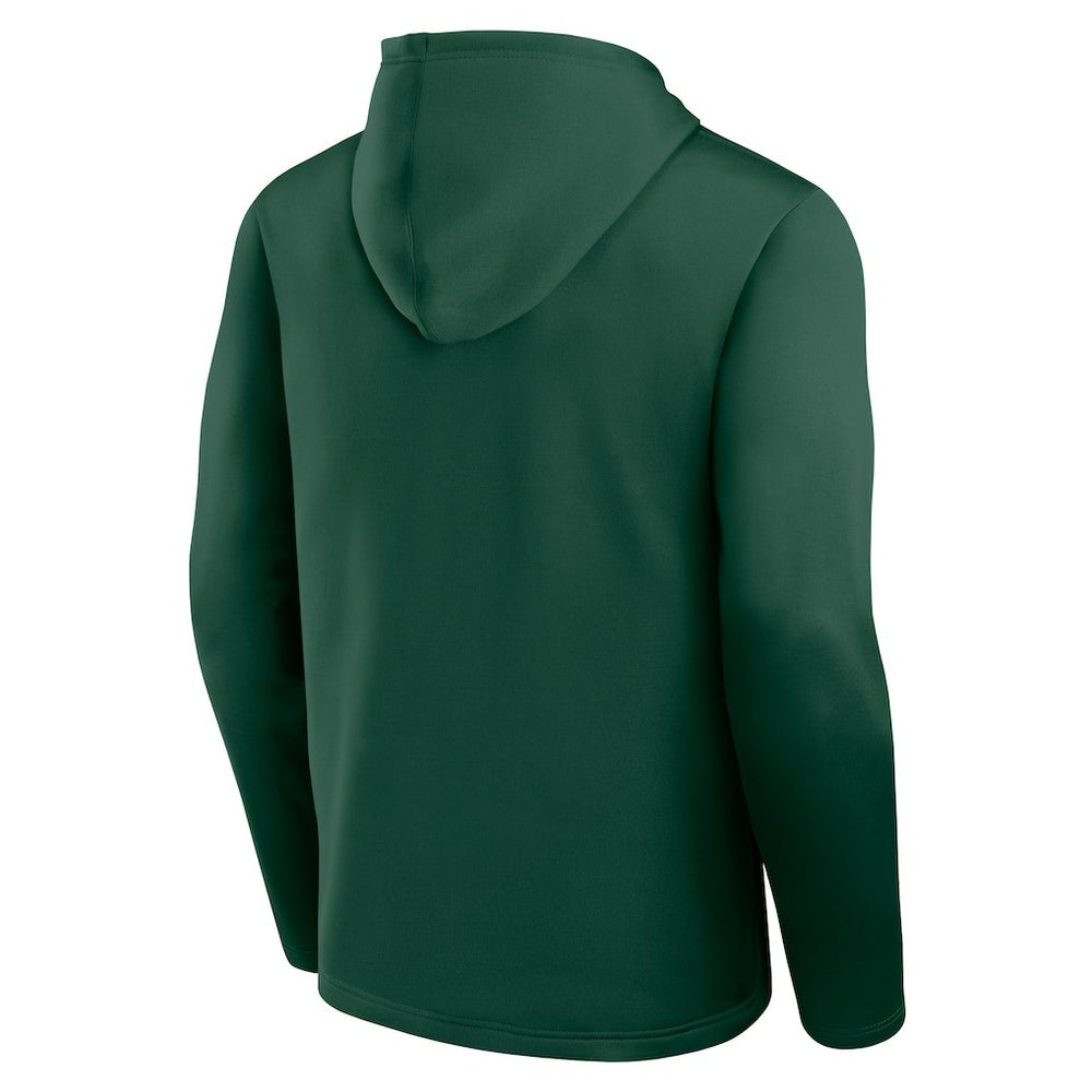 Green Bay Packers Logo Athletic Head Start Pullover Hoodie - Green - NFL