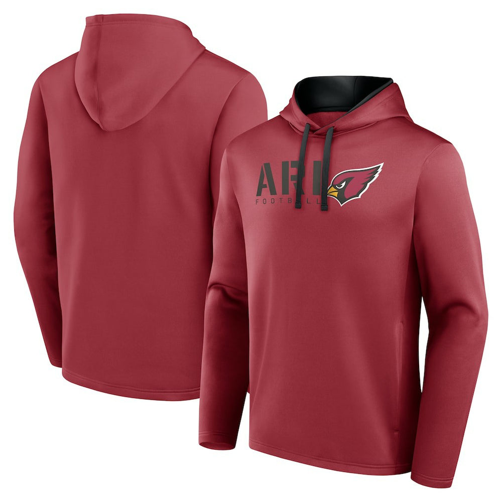 Arizona Cardinals Logo Athletic Head Start Pullover Hoodie - Cardinal - NFL