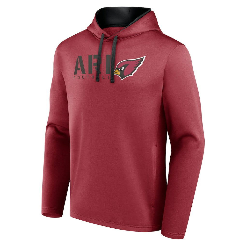 Arizona Cardinals Logo Athletic Head Start Pullover Hoodie - Cardinal - NFL