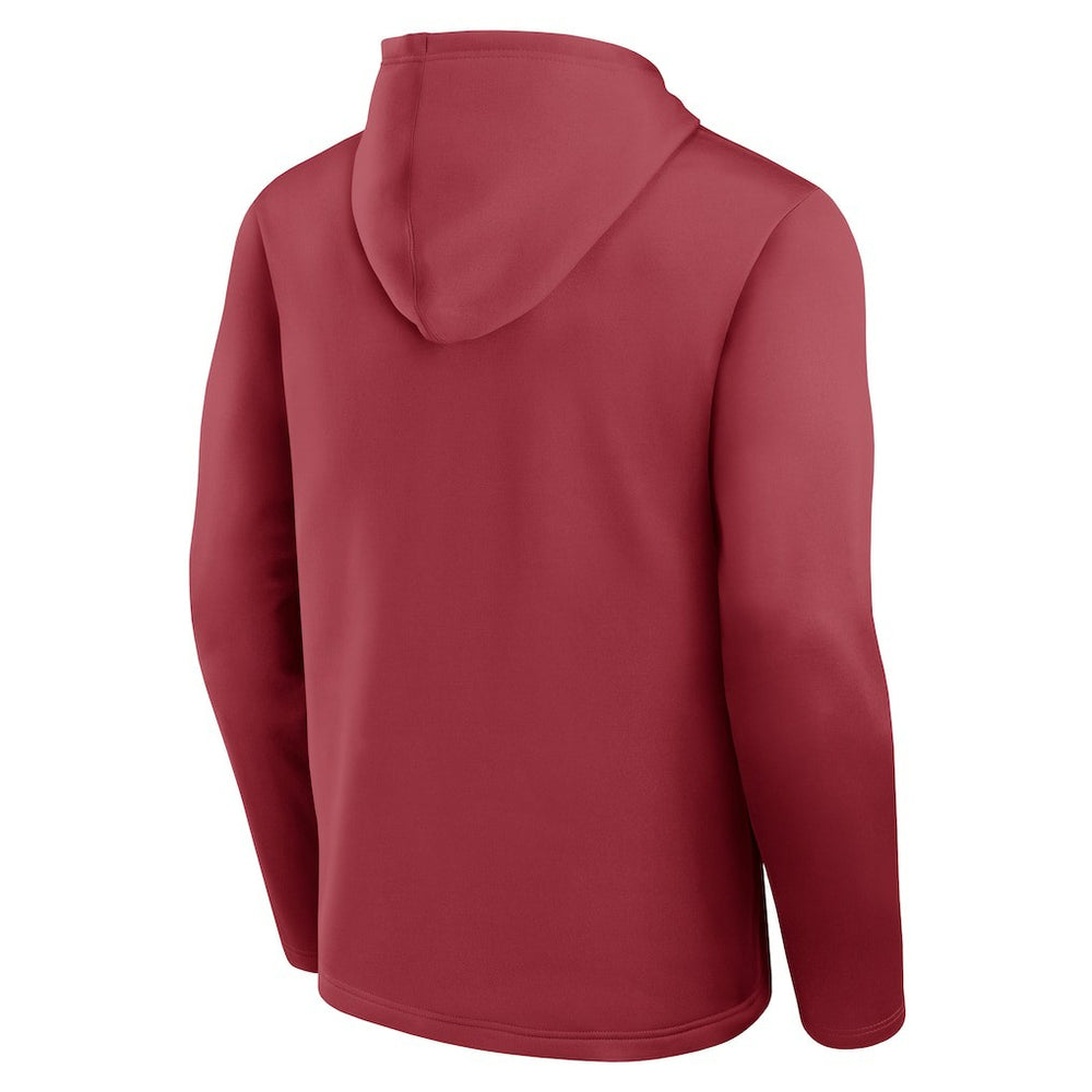 Arizona Cardinals Logo Athletic Head Start Pullover Hoodie - Cardinal - NFL