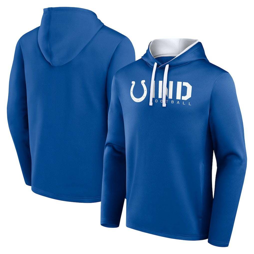 Indianapolis Colts Logo Athletic Head Start Pullover Hoodie - Royal - NFL