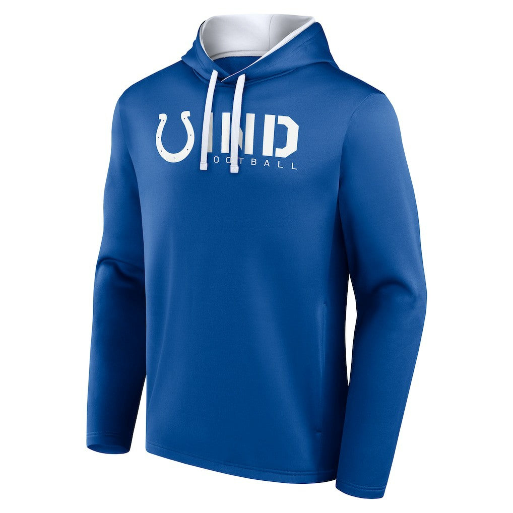 Indianapolis Colts Logo Athletic Head Start Pullover Hoodie - Royal - NFL