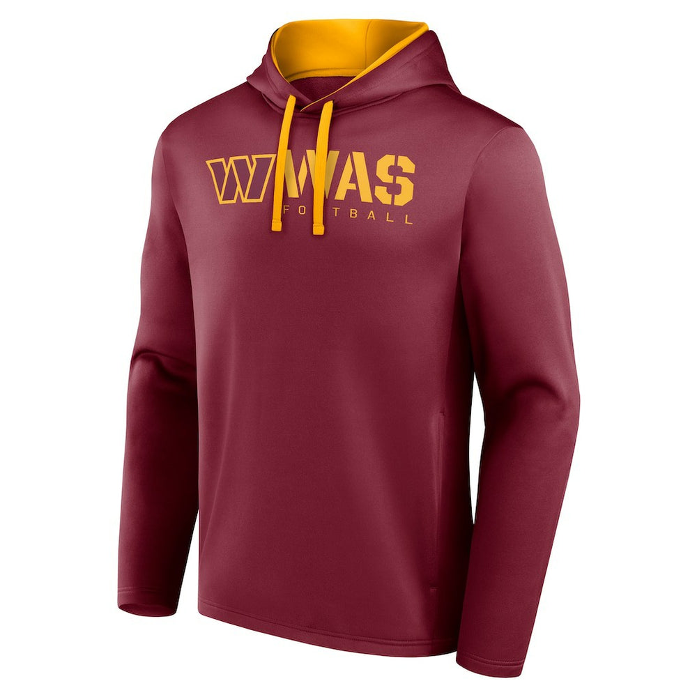 Washington Commanders Logo Athletic Head Start Pullover Hoodie - Burgundy - NFL