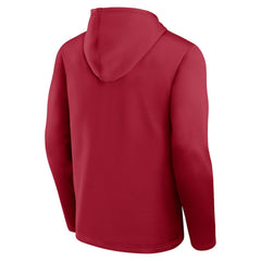San Francisco 49ers Logo Athletic Head Start Pullover Hoodie - Scarlet - NFL