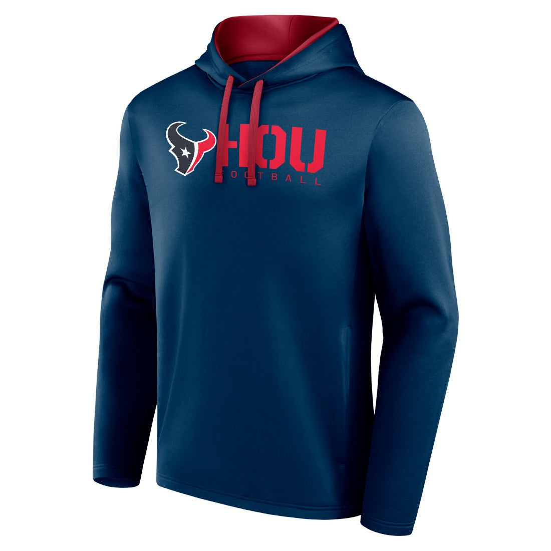 Houston Texans Logo Athletic Head Start Pullover Hoodie - Navy - NFL