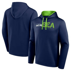 Seattle Seahawks Logo Athletic Head Start Pullover Hoodie - College Navy - NFL