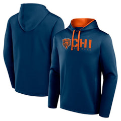 Chicago Bears Logo Athletic Head Start Pullover Hoodie - Navy - NFL