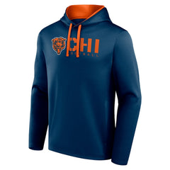 Chicago Bears Logo Athletic Head Start Pullover Hoodie - Navy - NFL