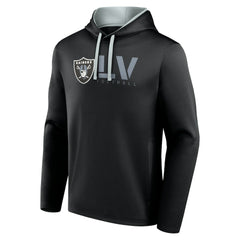 Las Vegas Raiders Logo Athletic Head Start Pullover Hoodie - Black - NFL