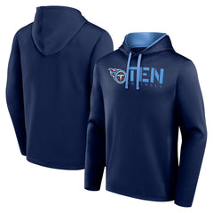 Tennessee Titans Logo Athletic Head Start Pullover Hoodie - Navy - NFL