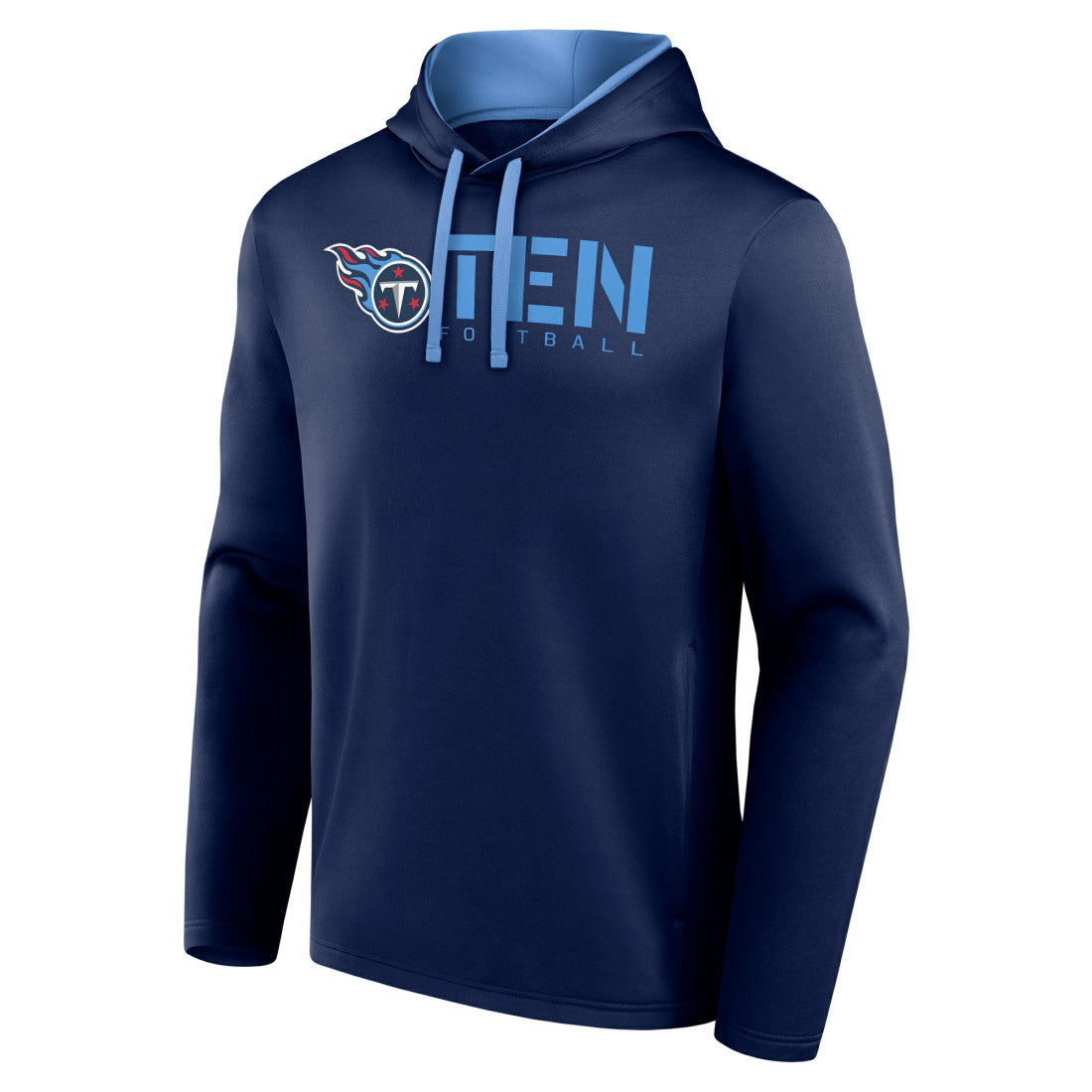 Tennessee Titans Logo Athletic Head Start Pullover Hoodie - Navy - NFL
