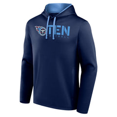 Tennessee Titans Logo Athletic Head Start Pullover Hoodie - Navy - NFL