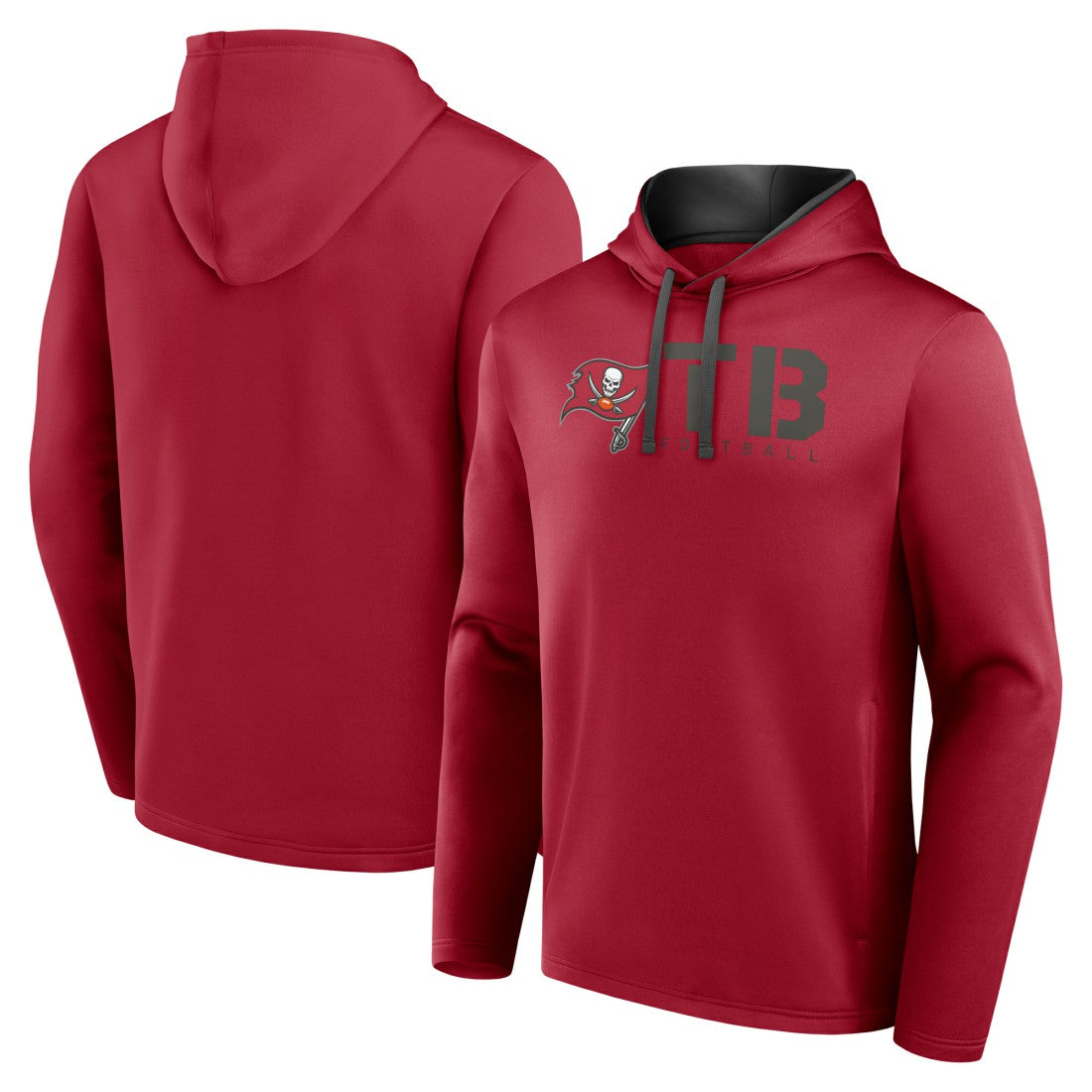 Tampa Bay Buccaneers Logo Athletic Head Start Pullover Hoodie - Red - NFL