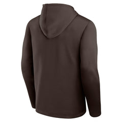 Cleveland Browns Logo Athletic Head Start Pullover Hoodie - Brown - NFL