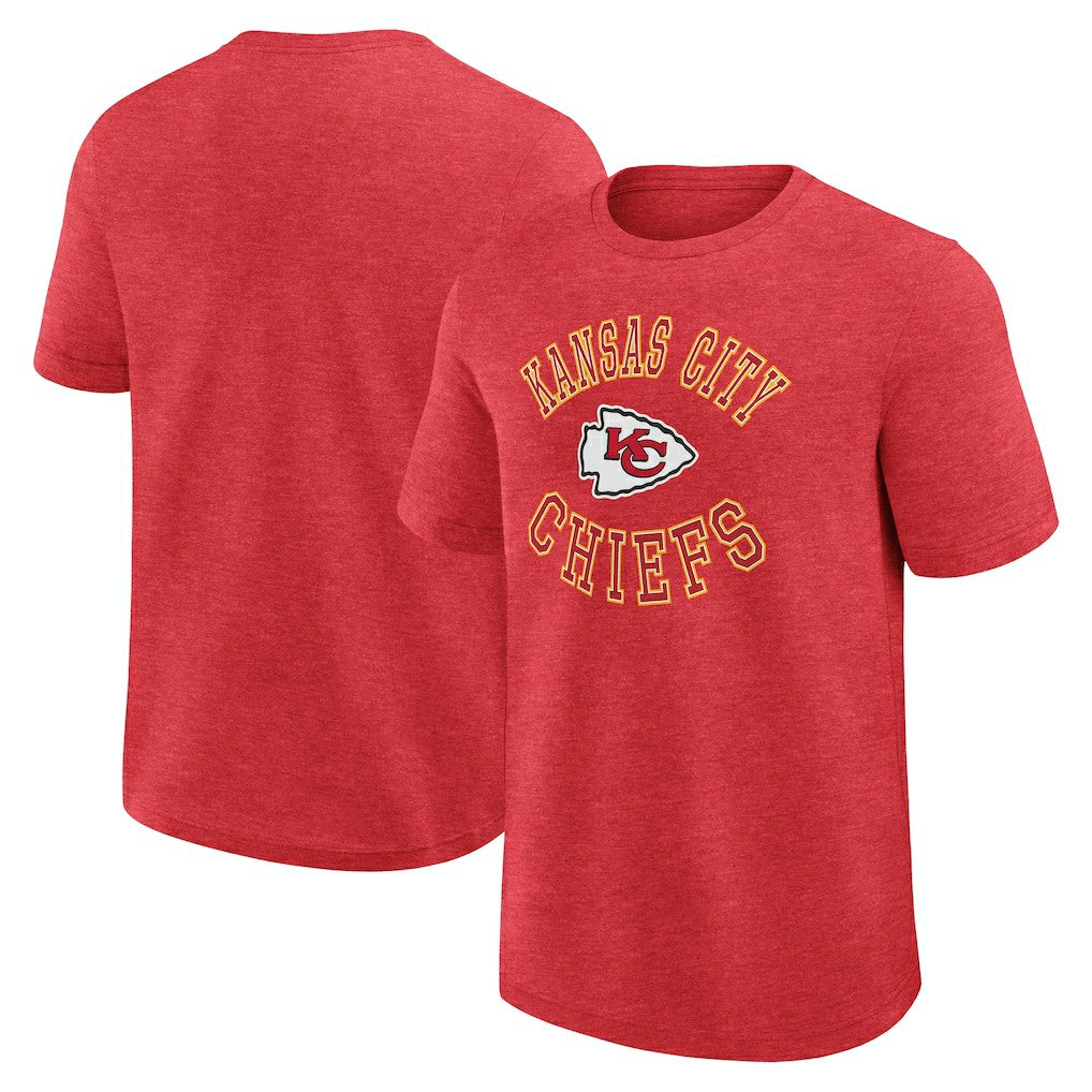 Kansas City Chiefs Logo Athletic Success T-Shirt - Heather Red - NFL