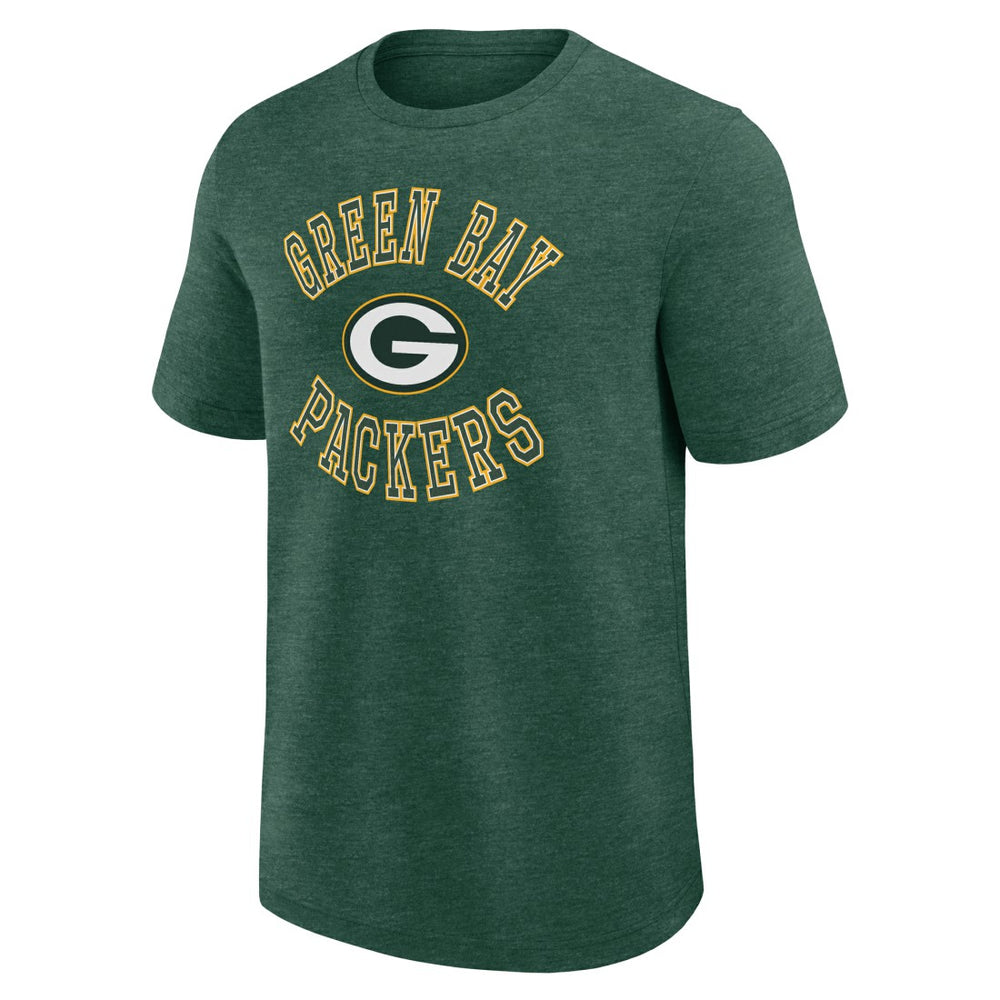Green Bay Packers Logo Athletic Success T-Shirt - Heather Green - NFL