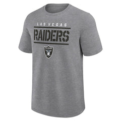 Las Vegas Raiders Logo Athletic Top Notch T-Shirt - Heather Gray - NFL