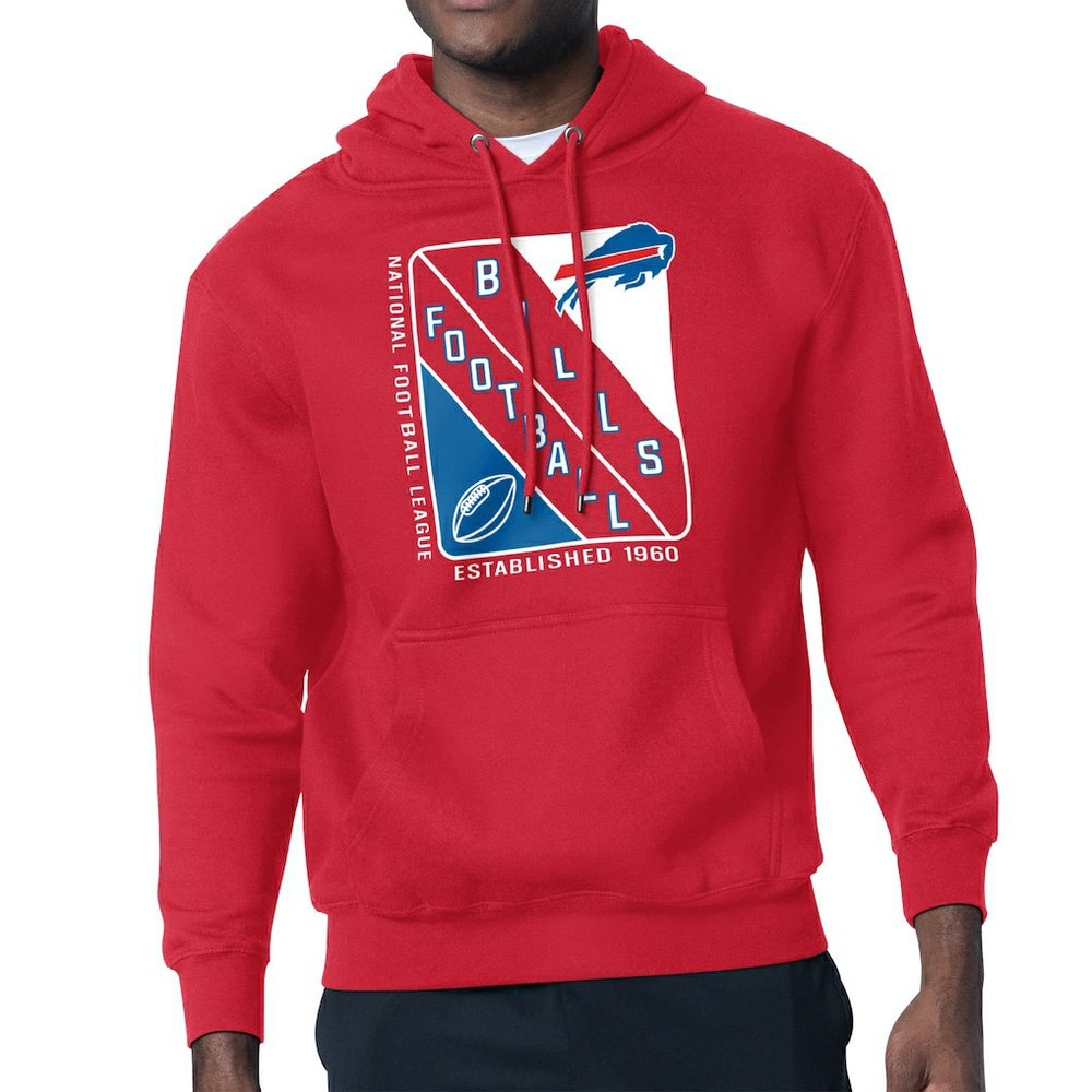 Buffalo Bills Starter Shield Logo Pullover Hoodie - Red - NFL