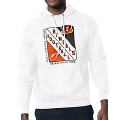 Cincinnati Bengals Starter Shield Logo Pullover Hoodie - White - NFL