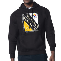 Pittsburgh Steelers Starter Shield Logo Pullover Hoodie - Black - NFL