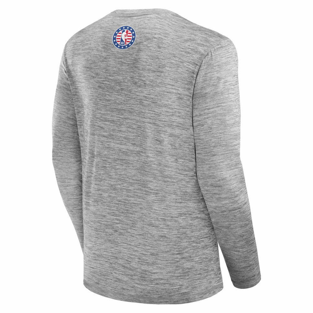 Fanatics Milwaukee Bucks NBA Hoops for Troops Long Sleeve T-Shirt Heather Gray