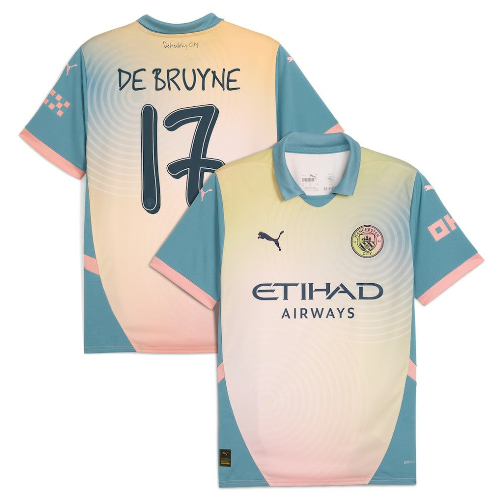 Puma - Kevin De Bruyne Manchester City 2024/25 Fourth Replica Player Jersey - Blue