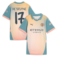 Puma - Kevin De Bruyne Manchester City Women's 2024/25 Fourth Replica Player Jersey - Blue