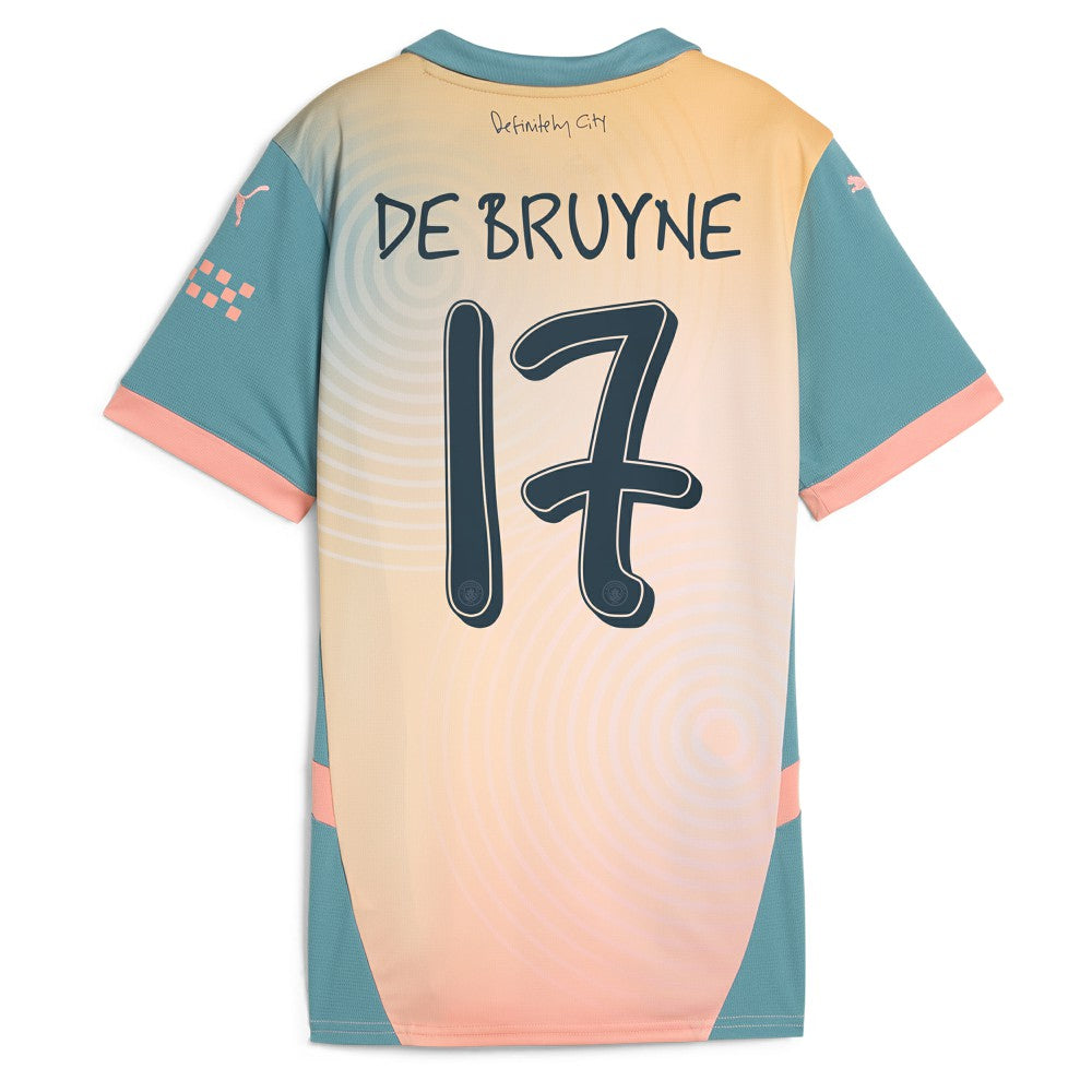 Puma - Kevin De Bruyne Manchester City Women's 2024/25 Fourth Replica Player Jersey - Blue