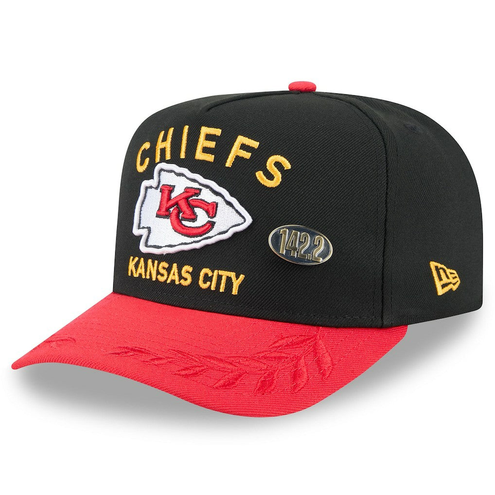 Kansas City Chiefs New Era 2025 NFL Draft On Stage A-Frame 59FIFTY Fitted Hat - Black/Red - NFL